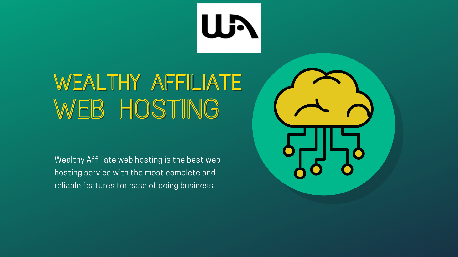 Wealth Affiliate Hosting summary of services advert
